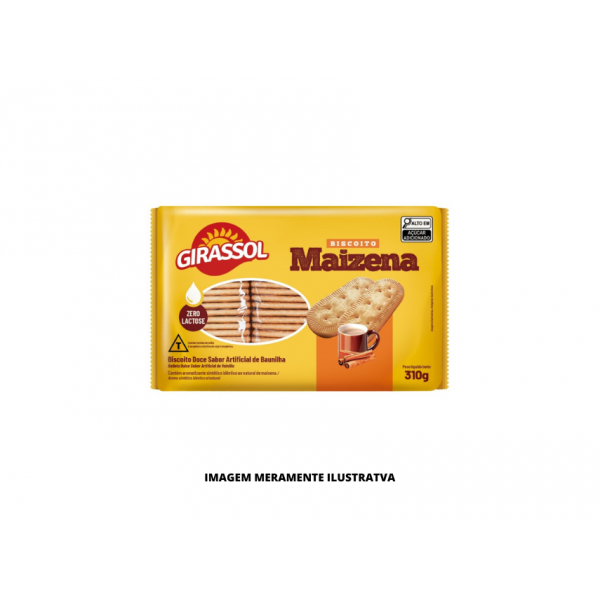 BISCOITO - GIRASSOL - 310G - MAIZENA